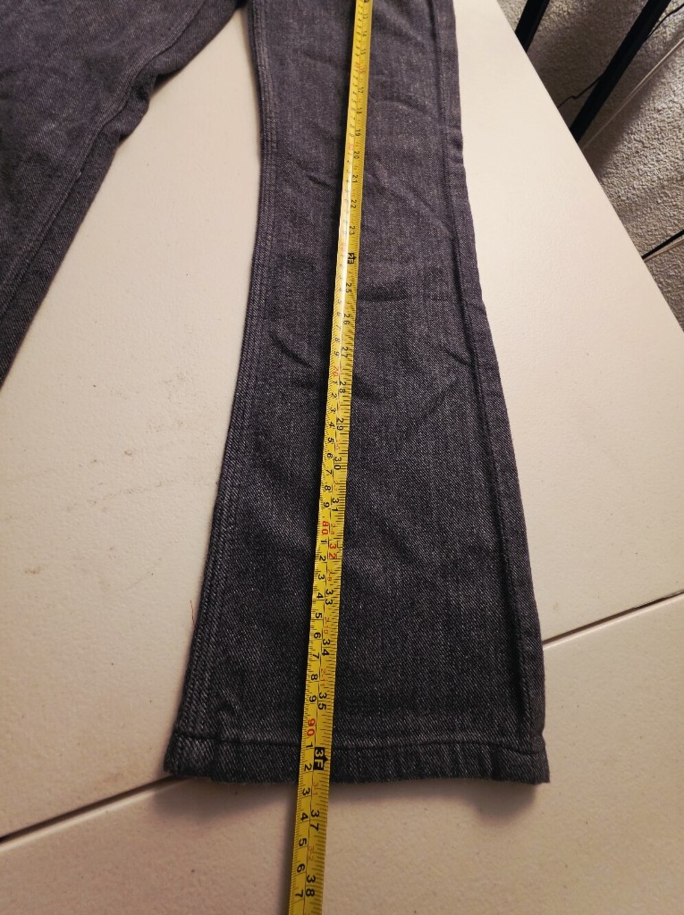 7 For All Mankind Black Flare Jeans - Picture 9 of 11